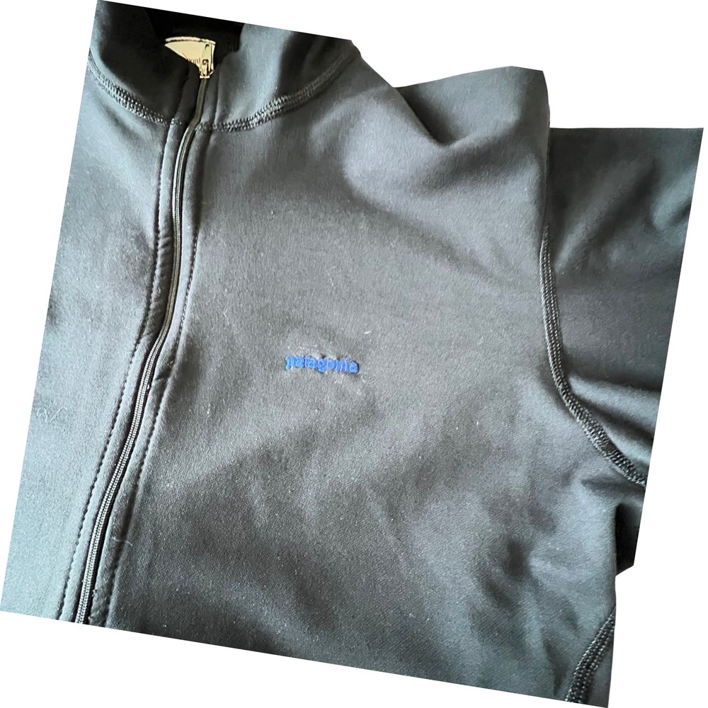 PATAGONIA Black Capilene Midweight Base Layer 1/4‎ Zip Pullover Shirt Medium